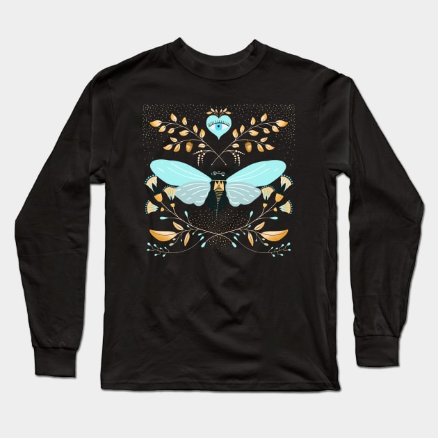 Protection Moth Long Sleeve T-Shirt by Halley G-Shirts